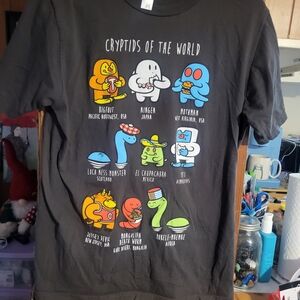 Kids' Black 'Cryptids of the World' Graphic Tee